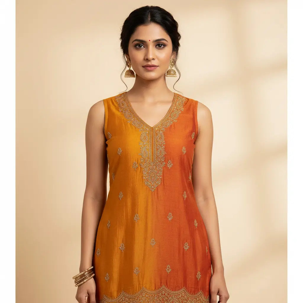 Sleeveless-Kurti ST STYLE TRY®