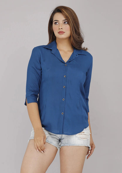 Blue Women's Shirt for Women - back