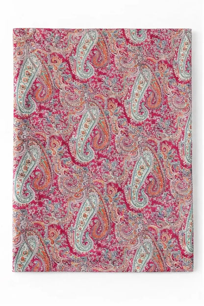 Multicolour ethnic pattern cotton fabric — wide width dress material India
